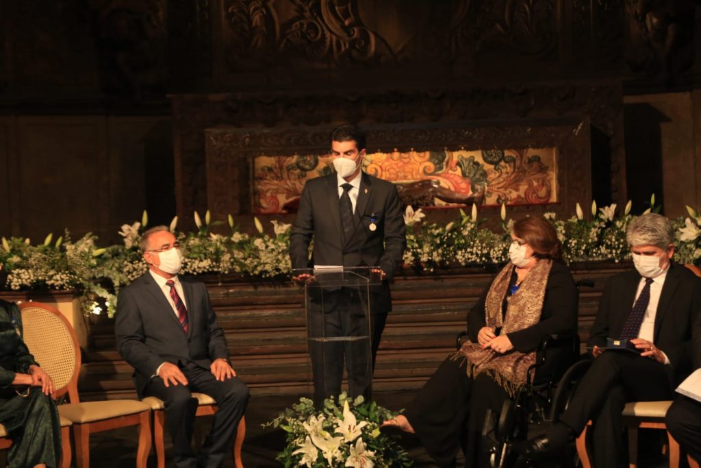 Governador Helder Barbalho expôs a satisfação em receber a comenda do mérito Francisco Caldeira Castelo Branco