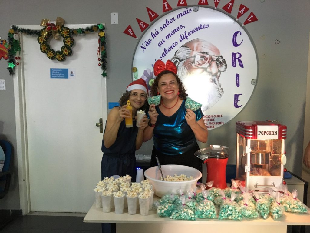 Equipe do Crie festejou junto com os familiares o encerramento do ano letivo com programação cultural e lanche