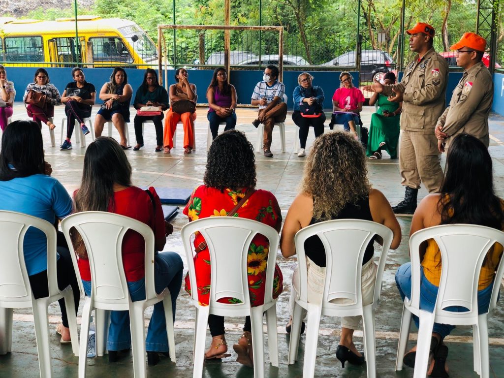 A formação contou com a participação de educadores da EMEIF Santana do Aurá, UEI Aurá e Verdejantes e da UP Bolonha