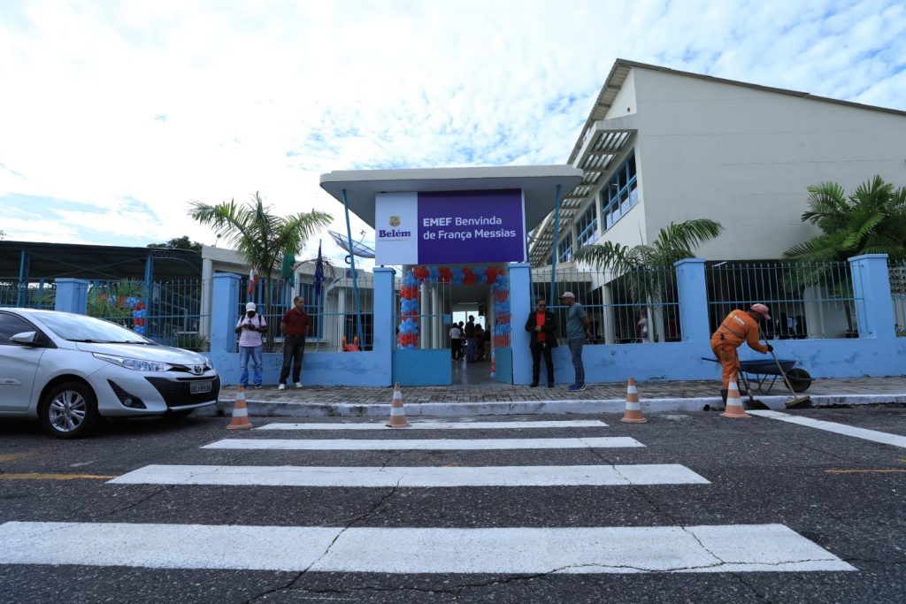 A Escola Benvinda de França é a 18ª unidade de ensino entregues na gestão atual da Prefeitura de Belém, de um total de 83 escolas em obras.