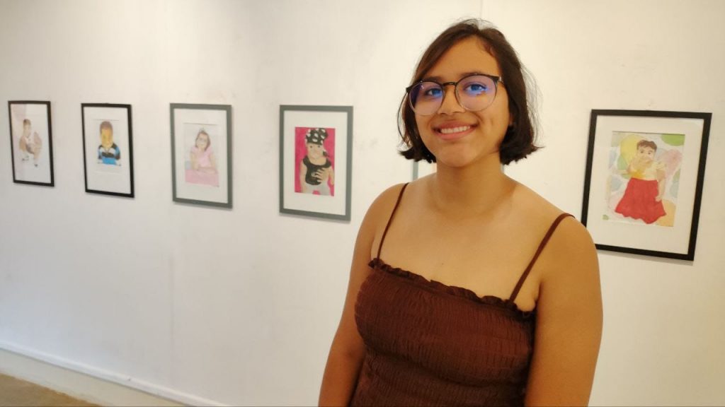 A estudante Camile Guilherme, de 15 anos, mergulhou na história da própria família para montar a exposição "Origem".