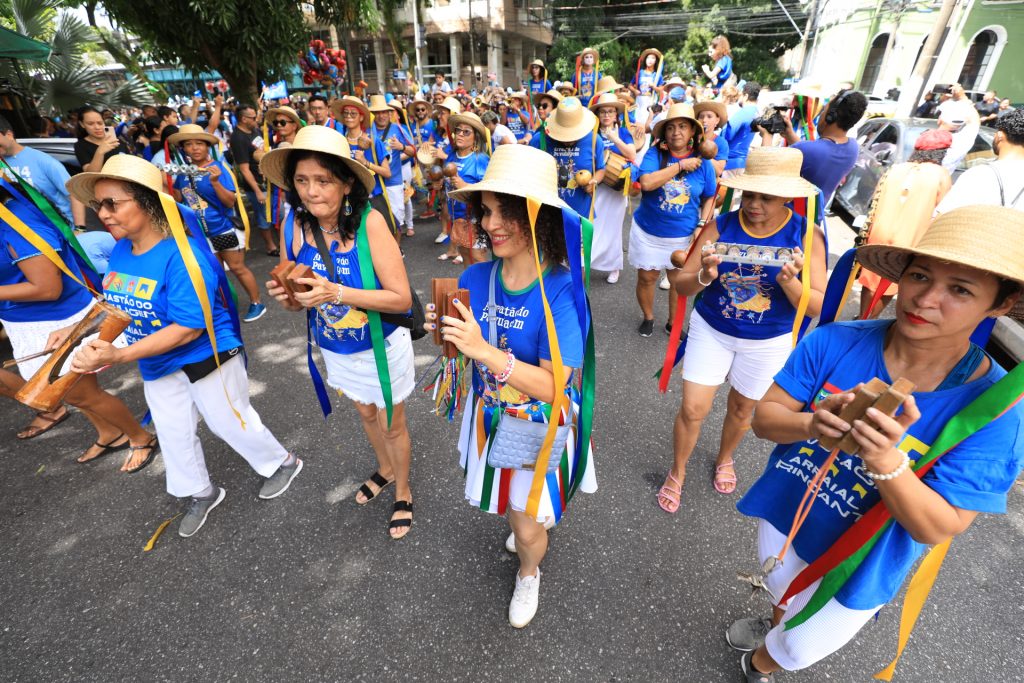 Atividades culturais deram aquele clima de alegria nesta manhã, em Batista Campos