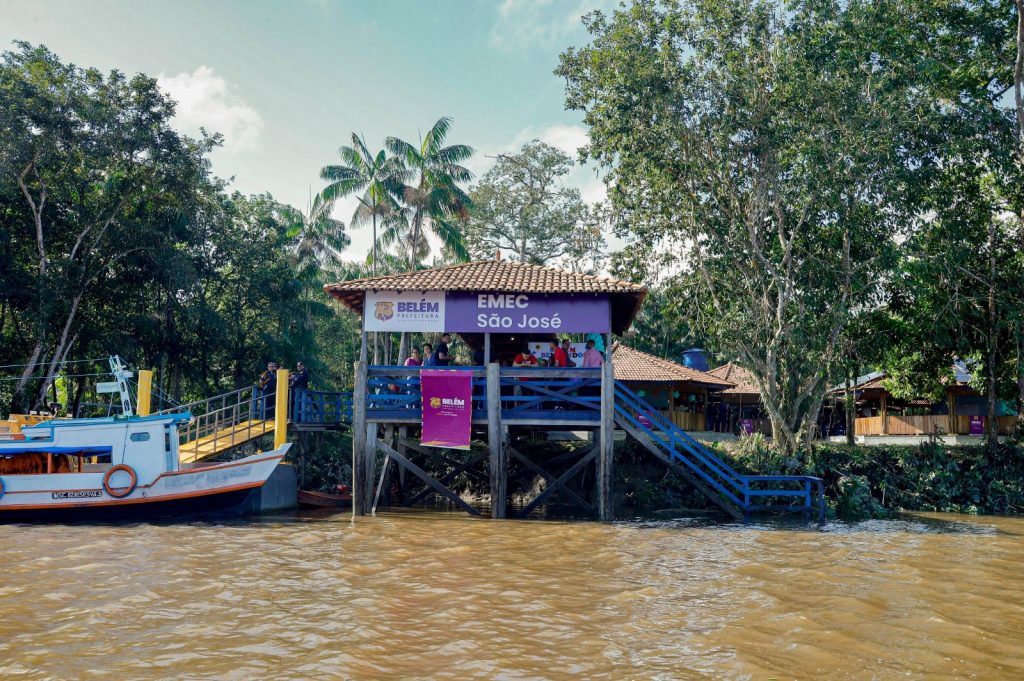 Escola do Campo São José foi reformada e ampliada para atender estudantes da ilha Grande.