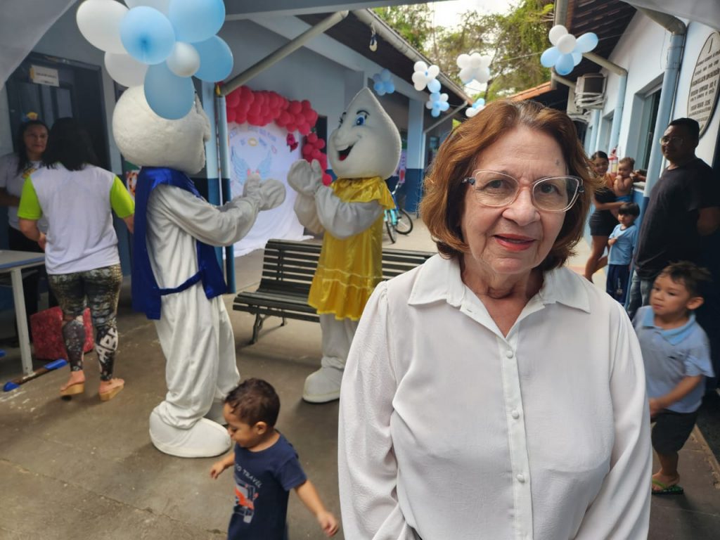 Nazaré Athayde, Coordenadora de Imunizações da Sesma, ressalta a estratégia do Ministério da Saúde e da Prefeitura de Belém em promover o Movimento pela Vacinação na Comunidade Escolar