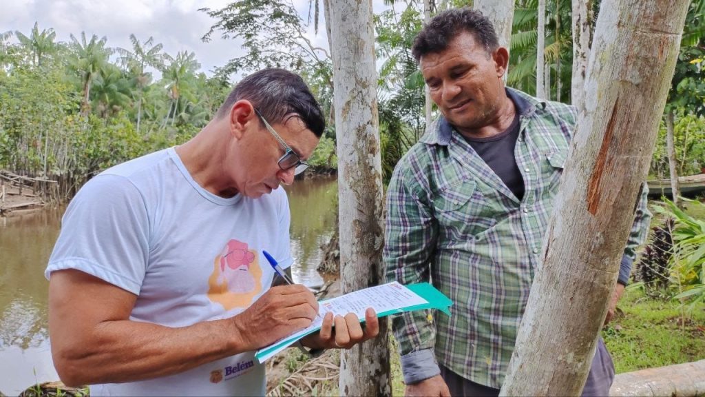 Titular da Coejai, professor Miguel Picanço, no Busca Ativa nas comunidades ribeirinhas de Belém